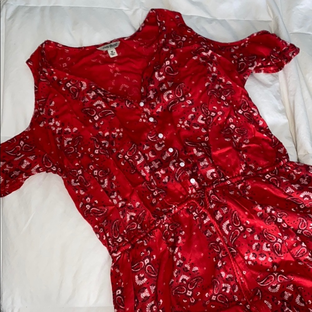 Lucky Brand Cold-Shoulder Romper
